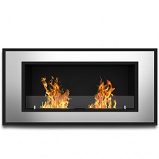 Regal Flame Brooks 47 Inch Ventless Built In Recessed Bio Ethanol Wall Mounted Fireplace - B01MRACXET